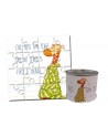 Puzzle con la frase "Que seas tan feliz que no sepas si vives o sueñas" en lata
