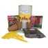 Kit de huerto infantil con semilleros, tierra turba, semillas Alheli, flores para ramos secos, y marcaje de semilleros