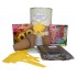 Kit de huerto urbano infantil con semilleros, tierra turba, Alheli, Girasol y marcaje de semilleros